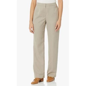 Le Suit Womens Straight Leg Dress Pants 8 Stone Taupe High Rise Career NWT - Picture 1 of 10