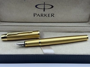 Excellent Parker IM Series Fountain Pen Gold Color 0.5mm Fine Nib No Box - Imagen 1 de 6