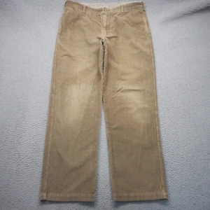 Pantalones Woolrich Para Hombres 37x32 Tostado Relajado Ancho Ballena Grueso Pana Pantalón Suelto - Imagen 1 de 15