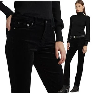 Lauren Ralph Lauren Jeans Womens 12 Corduroy Mid Rise Straight Leg - Picture 1 of 7