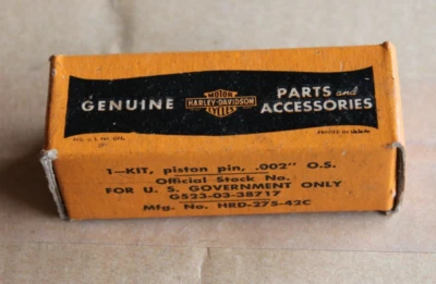 UNOPENED New Old Stock! Harley Davidson Piston Pin HRD-275-42C WWll Surplus - Imagen 1 de 4
