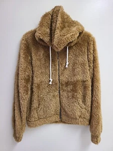 Faux fur Brown jacket, brand new without tags, size S/M - Picture 1 of 3
