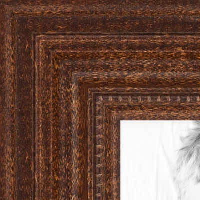 ArtToFrames Custom Picture Poster Frame Brown Walnut stain 1.25" Wide Wood - Image 1 of 4