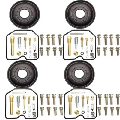 PARA Kawasaki Ninja 600R ZX600 C 88-1997 Kit Reparación Carburador Reconstruir Diafragma Foto 1 de 3