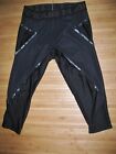 UNDER ARMOUR CORE Compression 3/4 Pants TIGHTS Size XL Polyester Spandex BLACK