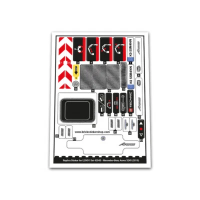 BRICKSTICKERSHOP Replacement Sticker for Set 42043 - Mercedes-Benz Arocs 3245