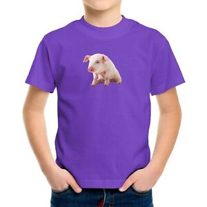Cute Little Pig Toddler Kids Tee Youth T-shirt Baby Bodysuit Gift Funny Piggy