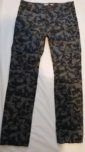 AUTHENTIC LEVI STRAUSS &ACO SLIM FIT  CARGO/ARMY FATIGUE CAMO UNISEX PANT SZ 16R - Picture 1 of 14