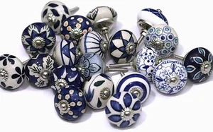 Cabinet Knob 10 Pcs Furniture Ceramic Drawer Pull Handles Door Cupboard Kitchen - Picture 1 of 7