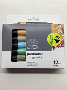 Winsor & Newton Promarker Graphic Drawing Pens 12+1 Manga Set 2 - Picture 1 of 5