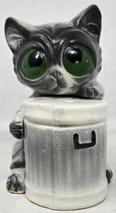 Vintage 1950's 5" Salt and Pepper Shakers Street Cap Trash Can Japan - Picture 1 of 9