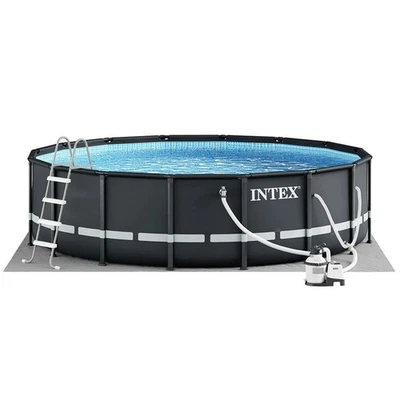 Intex 14' Round Ultra XTR™ Frame Pool - 48" H with Sand Filter Pump - Image 1 of 4