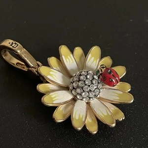 Juicy Couture Enamel Daisy Flower Ladybug Green Eyes CHARM “Smells Like Couture" - Picture 1 of 10
