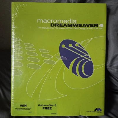 Macromedia Dreamweaver 4 Professional Web Site Design and Production New Sealed - Image 1 of 4