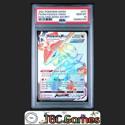 Rayquaza VMAX Evolving Skies #217 Secret PSA 10 - Image 1 of 2