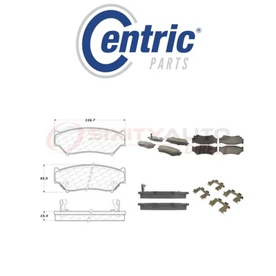 Centric Posi Quiet Ceramic Brake Pads w Shims for 1996-1997 Geo Tracker 1.6L dk — 第 1/4 张图片