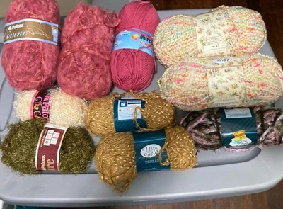 Mixed Lot Of Vintage Yarn of Ten Skeins Including PATONS (5) and YARN BEE (5) - Image 1 of 4