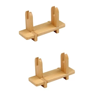 Set of 2 Fan Holder Baby Miss Hand Display Stand Chinese Japanese Base - Picture 1 of 12