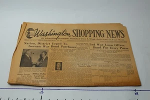 Washington Shopping News an Advertising newspaper September 14, 1943 WAR BONDS - Picture 1 of 12