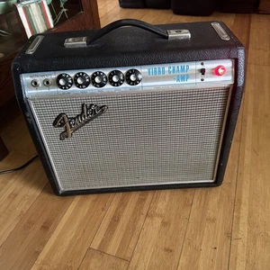1968 Fender Vibro Champ Amplifier Silver Face~UPDATED LISTING~Tested~Read All - Picture 1 of 20