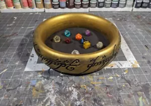 The One Ring Dice Bowl / Tray - LotR RPG D&D Gaming - Picture 1 of 2