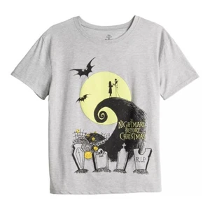 Disney Nightmare Before Christmas Burton Juniors Tee Crewneck T-Shirt Large NWT - Picture 1 of 4