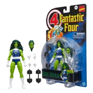 PRE ORDER Fantastic Four Marvel Legends Retro Action Figure She-Hulk HASBRO - Imagen 1 de 9