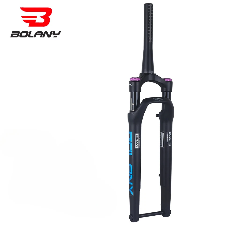 Garfo de suspensão a ar para bicicleta de estrada 700C bicicleta off-road freio a disco garfos de eixo - Imagem 1 de 4