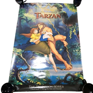 Vintage Walt Disney Die Legende Tarzan TV-Serie Poster 27" x 40" Cartoon animiert - Bild 1 von 15