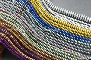 Hämatit Edelstein Rondell Zwischenring Perlen 2 mm 3 mm 4 mm 6 mm 8 mm Glatt Facettiert 16 Zoll - Bild 1 von 27
