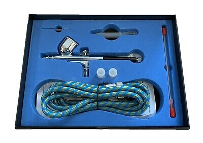 Double Action Airbrush Kit Bd130k Needle Hozzle Hose By Rdg Tools • 26.45€
