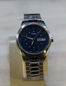Timex Expansion T2M933 Men's Silver 12-Hour Dial Stainless Steel Wrist Watch - Picture 1 of 9