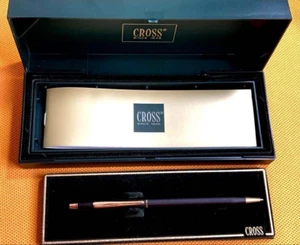 [MINT] CROSS Classic century Black/Gold Twisted Ballpoint Pen wz/Box&Booklet F/S - Picture 1 of 8