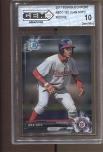 2017 Juan Soto Bowman Chrome #BDC-162 Gem Mint 10 RC Rookie New York Mets - Picture 1 of 2