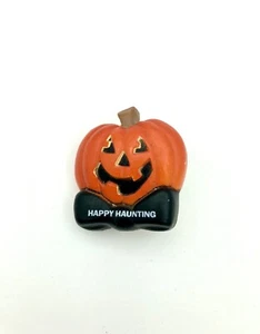 Prendedor de solapa vintage de Halloween Enesco - Calabaza feliz inquietante - Imagen 1 de 4