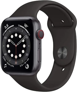 Apple Watch Series 6 Cellular 44mm Edelstahlgehäuse graphit Gut - Refurbished - Afbeelding 1 van 5