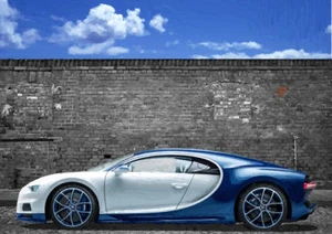 AUTOMOTIVE ART - BUGATTI CHIRON, EDIZIONE LIMITATA ART (25) - Foto 1 di 1