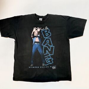 Vintage Diamond Dallas Page DDP T-Shirt WWF WCW “Feel The Bang” Size XXL Faded