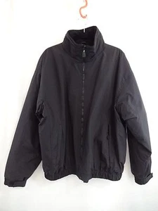 WOOLRICH Mens XL Black Fleece Lined Short Jacket Extra Pockets Zipper Front - Picture 1 of 9