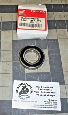 COJINETE SELLADO HONDA CBR1000RR 91051-HA7-671 28X52X12MM 1 CANTIDAD OEM ENVÍO GRATUITO Foto 1 de 4