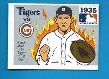 1971 Fleer R.G. LAUGHLIN WORLD SERIES 1935 Tigers v. Cubs #33 BLACK BACK NRMT