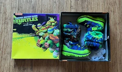 STRIDE RITE M2P Ninja Turtles Insulated SNEAKER BOOTS Toddler BOYS size 5 W - Image 1 of 4