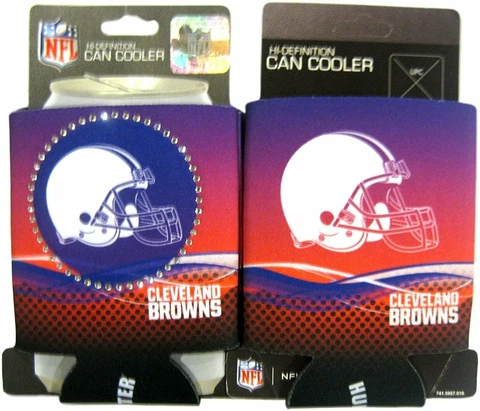 HUNTER Cleveland Browns Hi-Definition Bling Can Cooler Cover