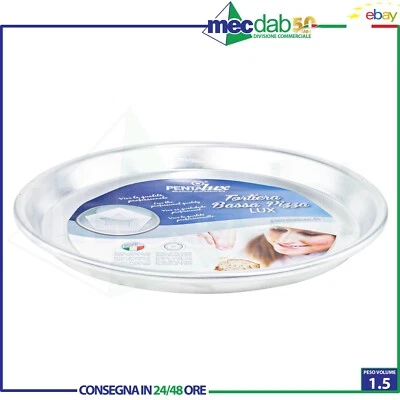 Teglia Tonda Per Pizza e Dolci In Alluminio Pesante Puro 99,5% Pentalux Vari Ø - Immagine 1 di 3