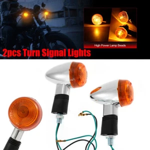 Luces de señal de giro ámbar 2 piezas para Honda Shadow VT ACE Aero Spirit VLX 600 750 - Imagen 1 de 9