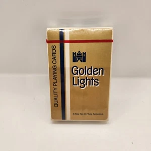 Neue, versiegelte Lorillard Golden Lights Zigaretten Werbe-Spielkarten - Bild 1 von 6