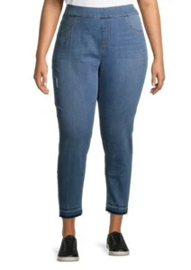 Terra & Sky Denim Pull On Skinny Jeans Plus Size 2X 20-22 4X 28-30 5X 32-34 NWT - Picture 1 of 7