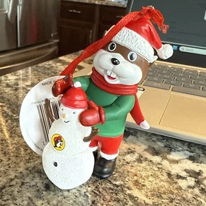 Buc-ees Christmas Ornament Buc-ee With Snowman Brand new FREE BAG!! - Picture 1 of 6
