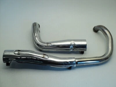 Kawasaki Vulcan VN700 VN 700 #A223 Chrome Exhaust Header / Head Pipes - Изображение 1 из 4