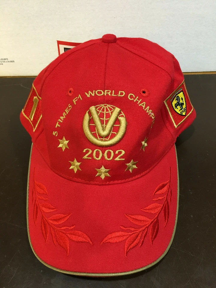 SOMBRERO MICHAEL SCHUMACHER 2002 5 VECES CAMPEÓN DEL MUNDO NUEVO CON ETIQUETAS ULTRA RARO Foto 1 de 4